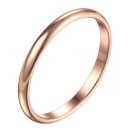 Anello fermanello Acciaio Sottile Oro Rosa Donna Semplice