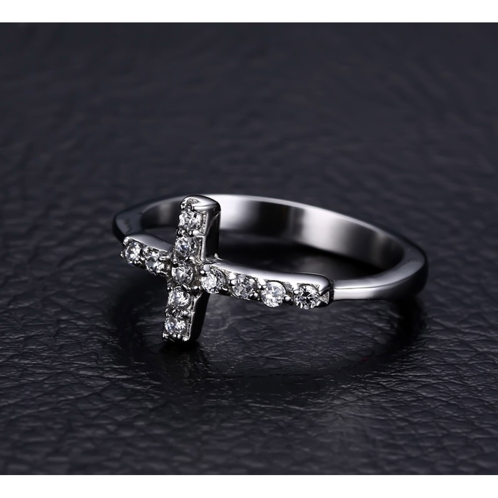 Steel ring for men and women with a...