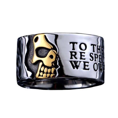 Steel Skull Band Engraved...