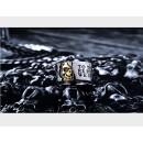 Steel Skull Band Engraved Ring for Men and Women