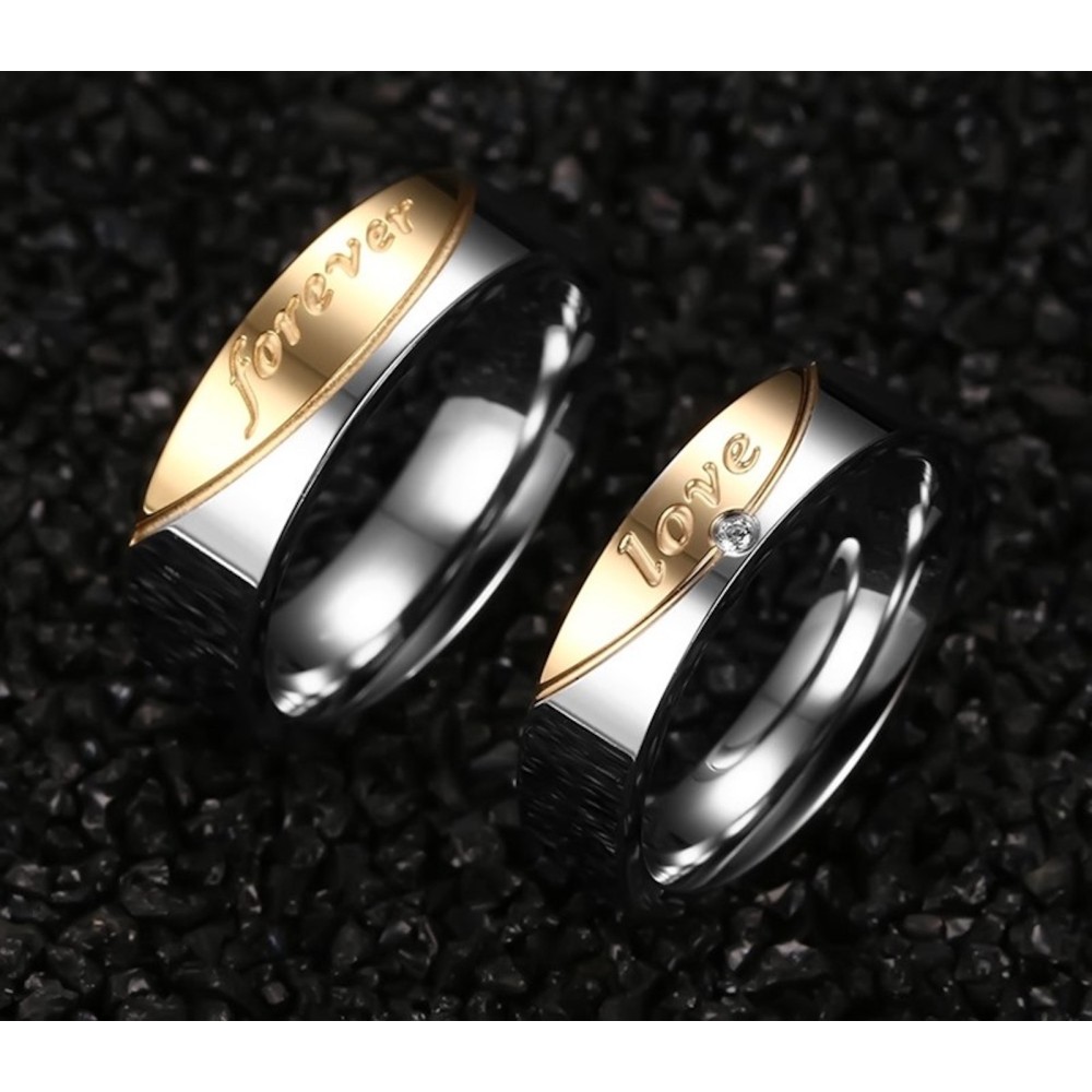 Fedine in Acciaio Inox Coppia Lui e...