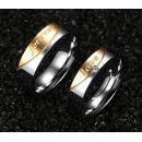 Stainless Steel Wedding Bands Couple His and Hers Engraving Forever Love