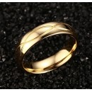 Steel and Gold Engagement Rings with Engraving