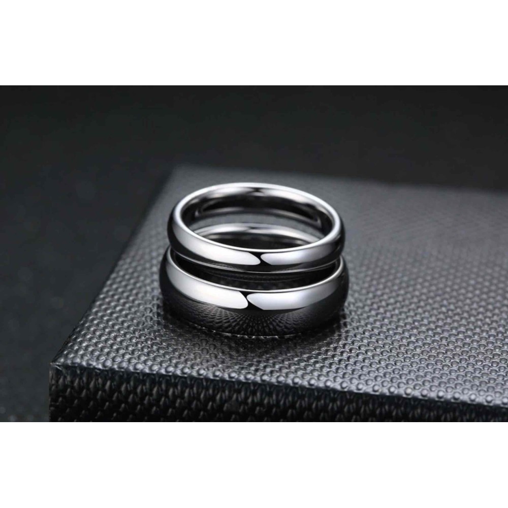 Pair of Stainless Steel Engagement...