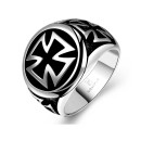 Anello con Croce Celtica in acciaio inox uomo