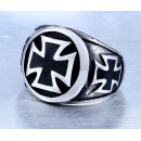 Anello con Croce Celtica in acciaio inox uomo