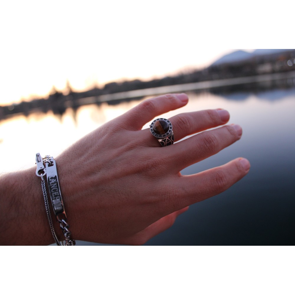 Anello Argento 925% con incisione...