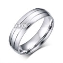 Couple of Engagement Rings, Steel Wedding Bands for Men and Women, Engravings