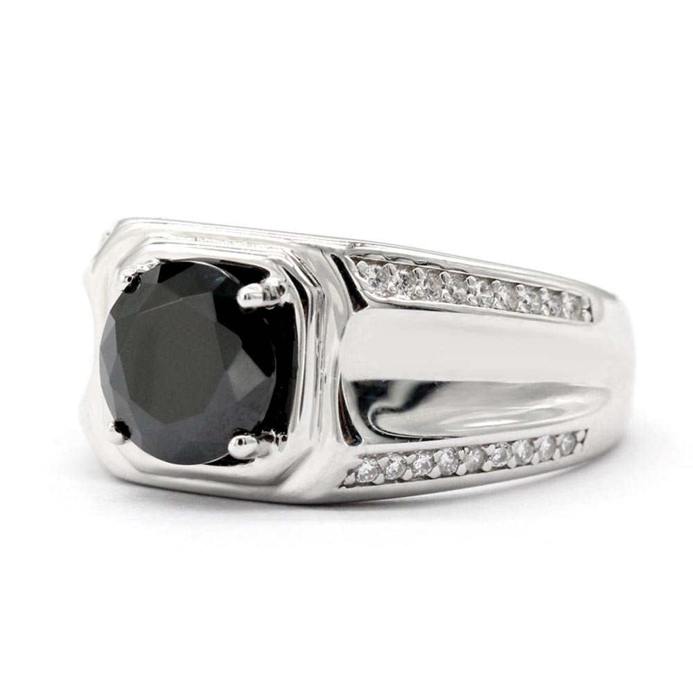 925% Silver Men Women Ring with...