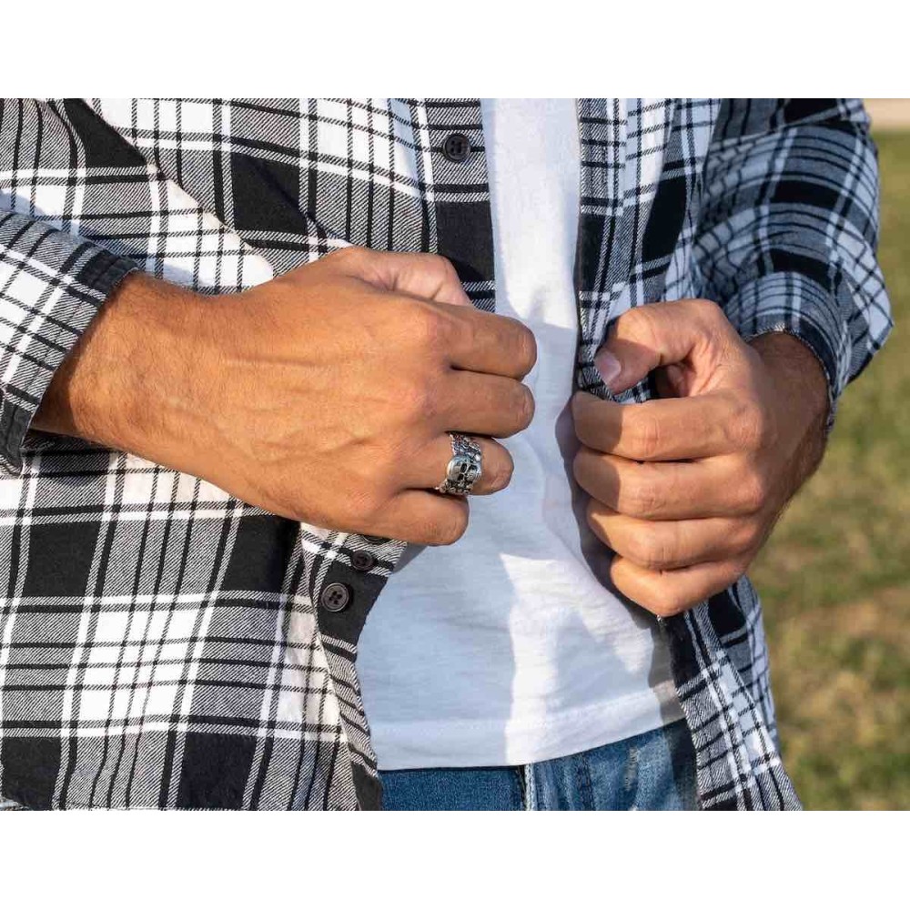 Men Women Skull Band Ring with...