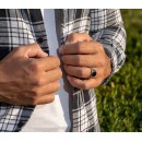 Anello argento 925 uomo Con incisione personalizzata