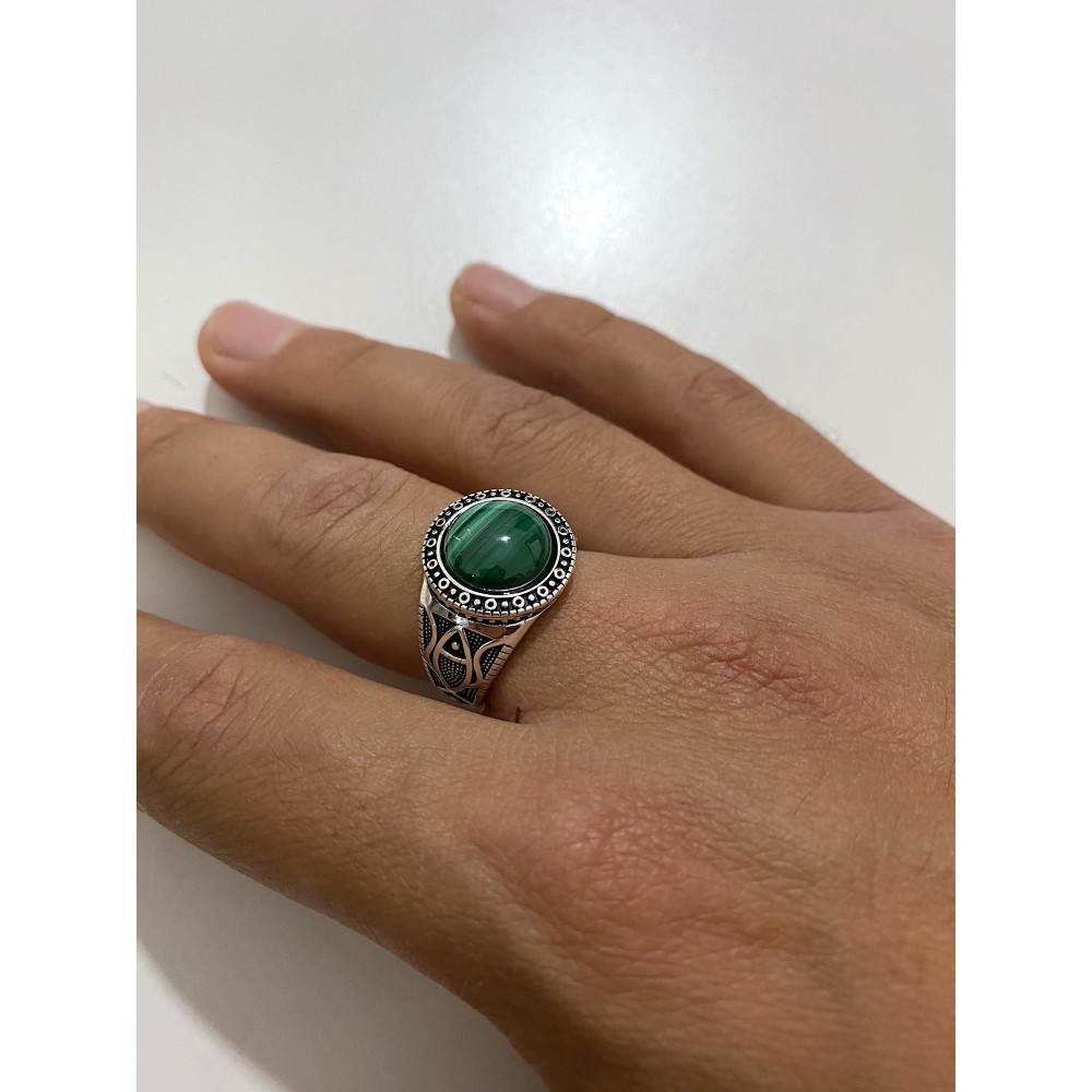 Men's Silver Ring 925% with Square...