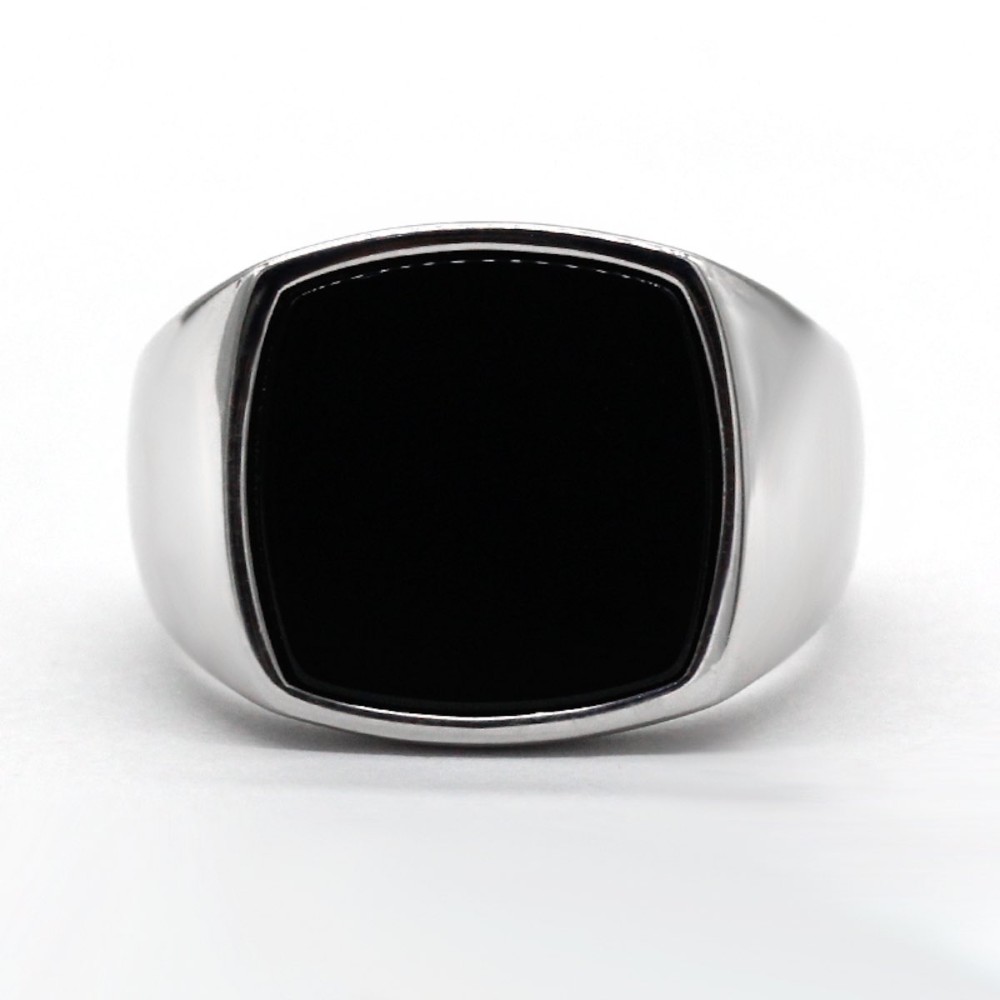 Men's Silver Ring 925% with Square...