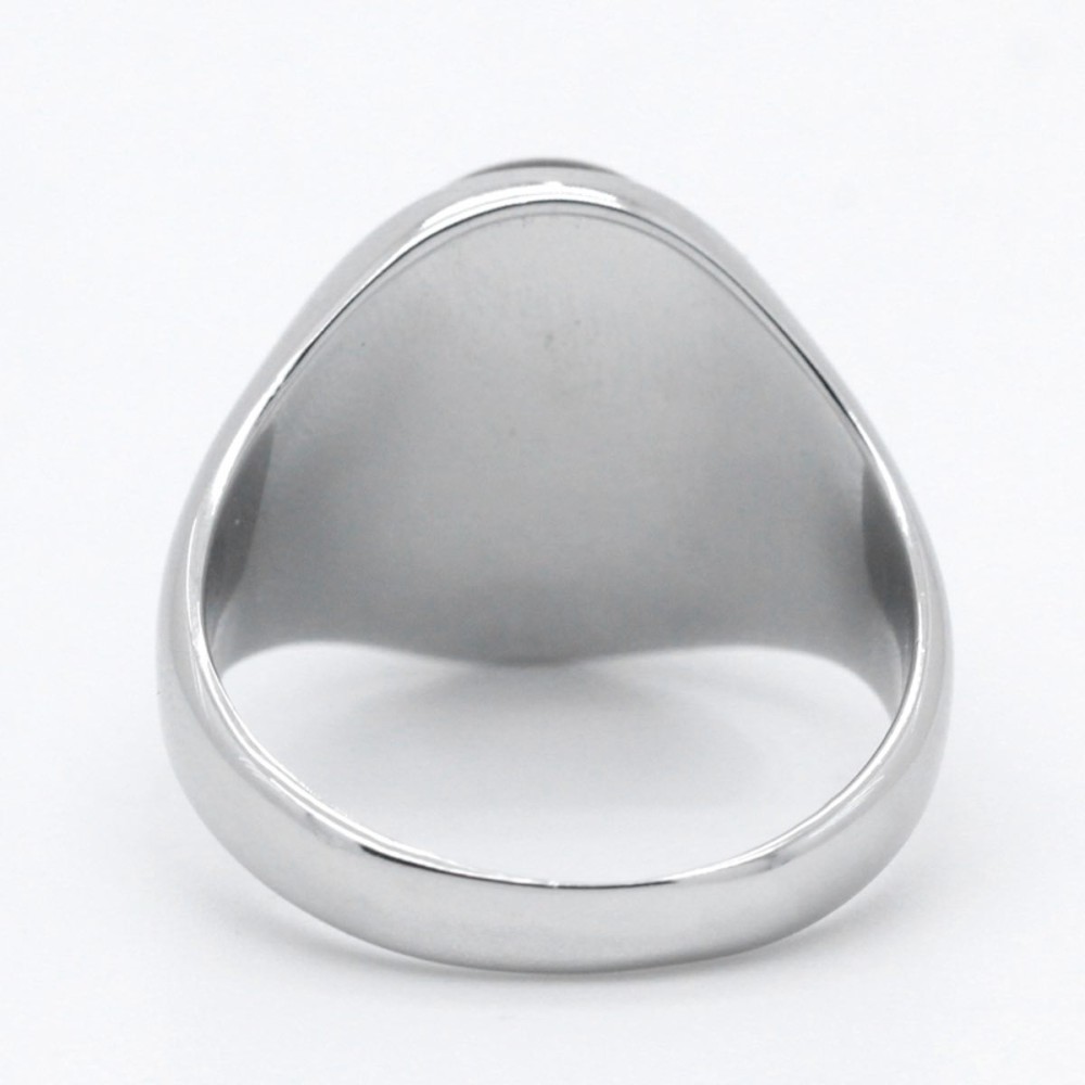 Men's 925 Silver Ring with Engraved...