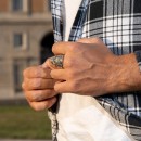 anello argento 925 uomo donna teschio