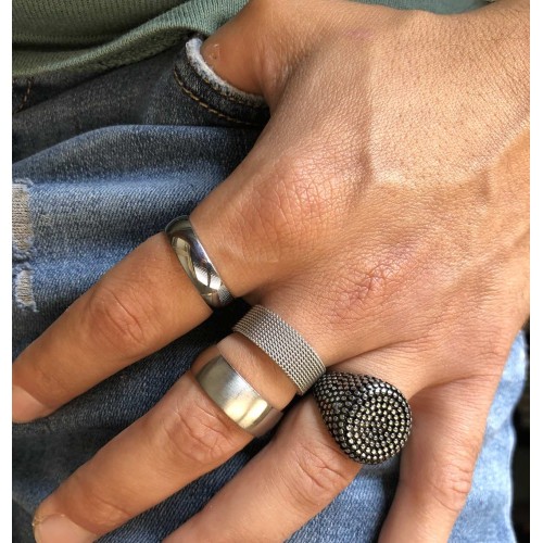 Shiny ring unisex 6mm... 2