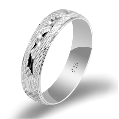 925 Silver Men Women Ring...