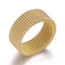 Anello oro maglia milanese