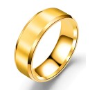 anello fascia satinato oro