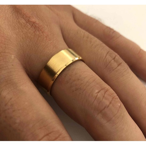 8mm Satin Gold Band Ring... 2