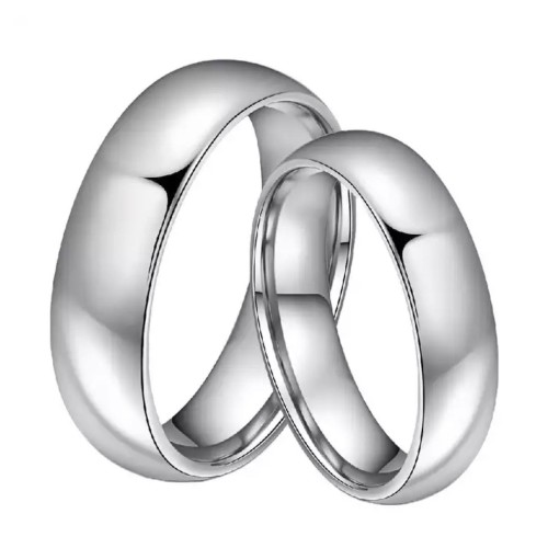 Pair of classic steel rings...