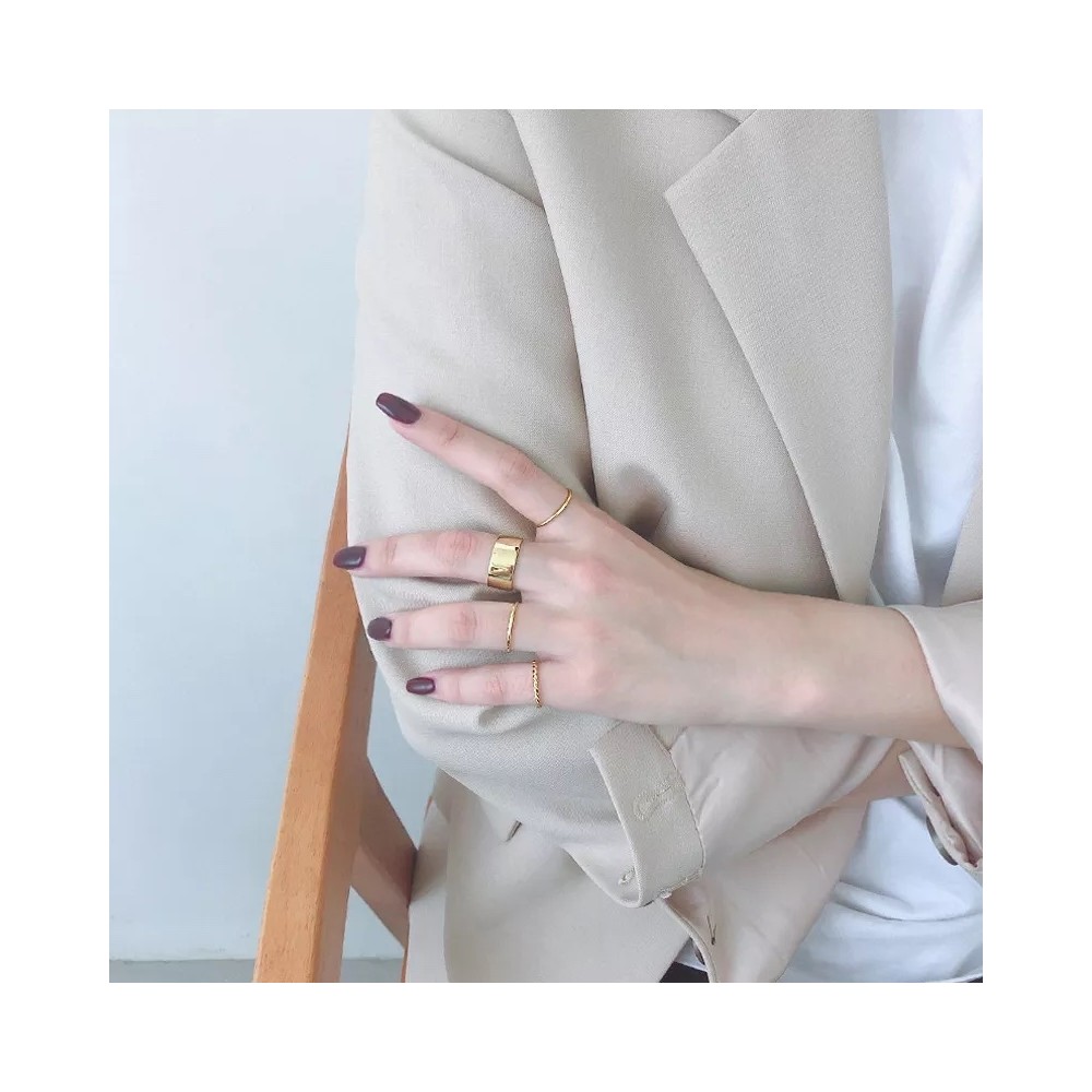 Anello in Argento 925 Fascia Larga...