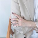 925 Sterling Silver Wide Band Adjustable Ring Unisex