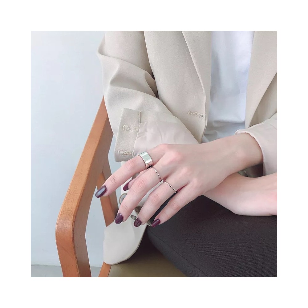 Anello in Argento 925 Fascia Larga...