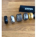 8 mm Hammered Silver Tungsten Ring Band Men Women