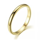 anello sottile oro acciaio 2 mm