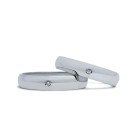 925% silver simple ring with zirconium for men and women