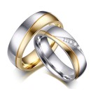 fedine coppia acciaio oro