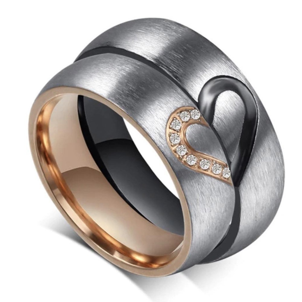Pair of Satin Finish Rings with...