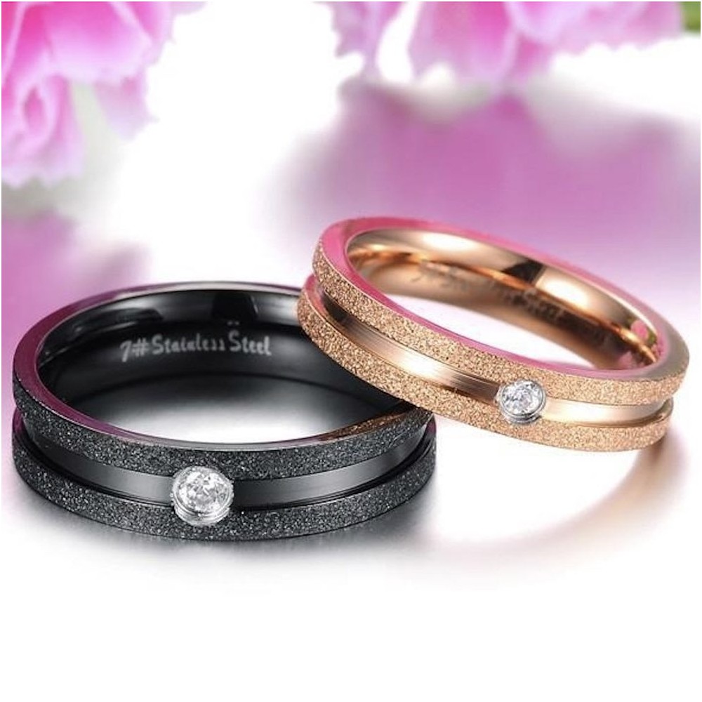 Couple of simple rose gold and black...