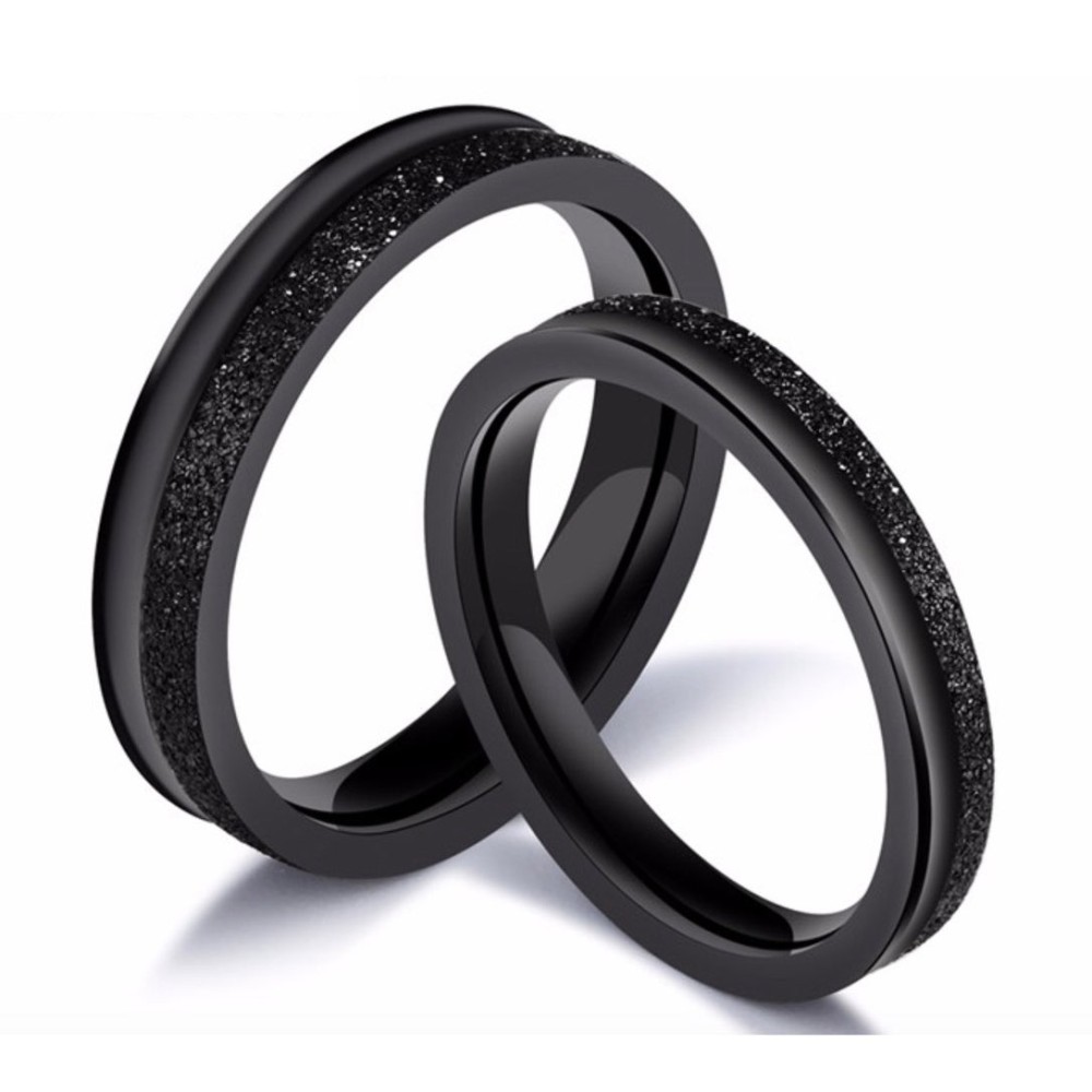 Pair of thin black stainless steel...