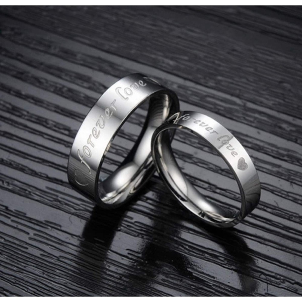 Couple Rings Bands with Forever Love...