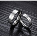 Couple Rings Bands with Forever Love Engraving