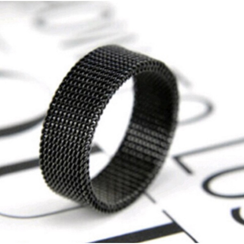 Black Stainless Steel Mesh Milanese...