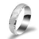 Wedding Band Ring Unisex Men Women 925 Sterling Silver Wedding Band