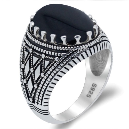 Anello Uomo con pietra